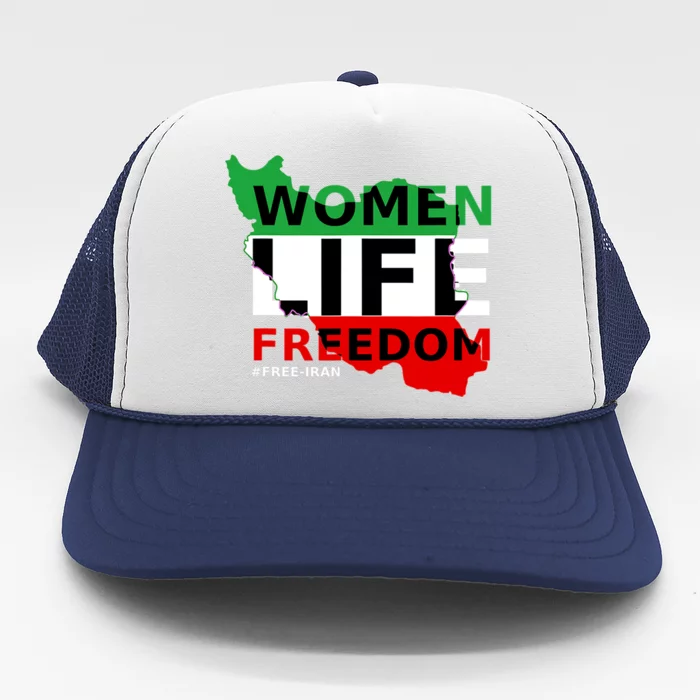 Free Iran Life Freedom Stand With Persian Cute Gift Trucker Hat