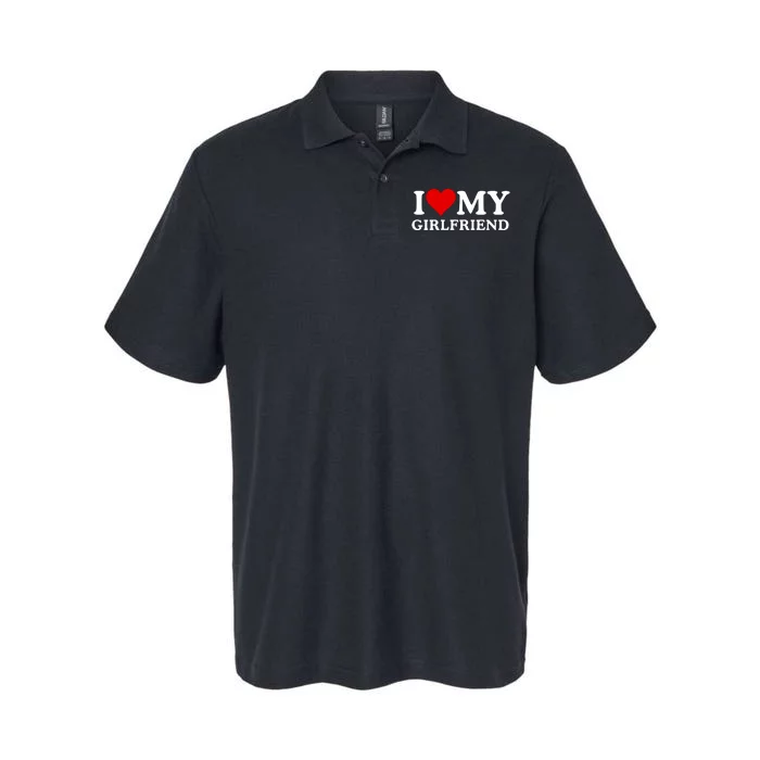 Funny I Love My Girlfriend I Love My Girlfriend I Heart My Girlfriend Softstyle Adult Sport Polo