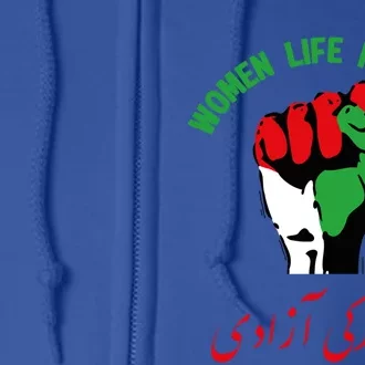 Free Iran Life Freedom Stand With Persian Iran Gift Full Zip Hoodie