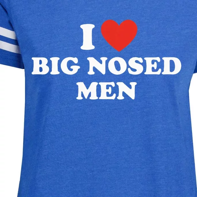 Funny I Love Big Nosed Humor Enza Ladies Jersey Football T-Shirt