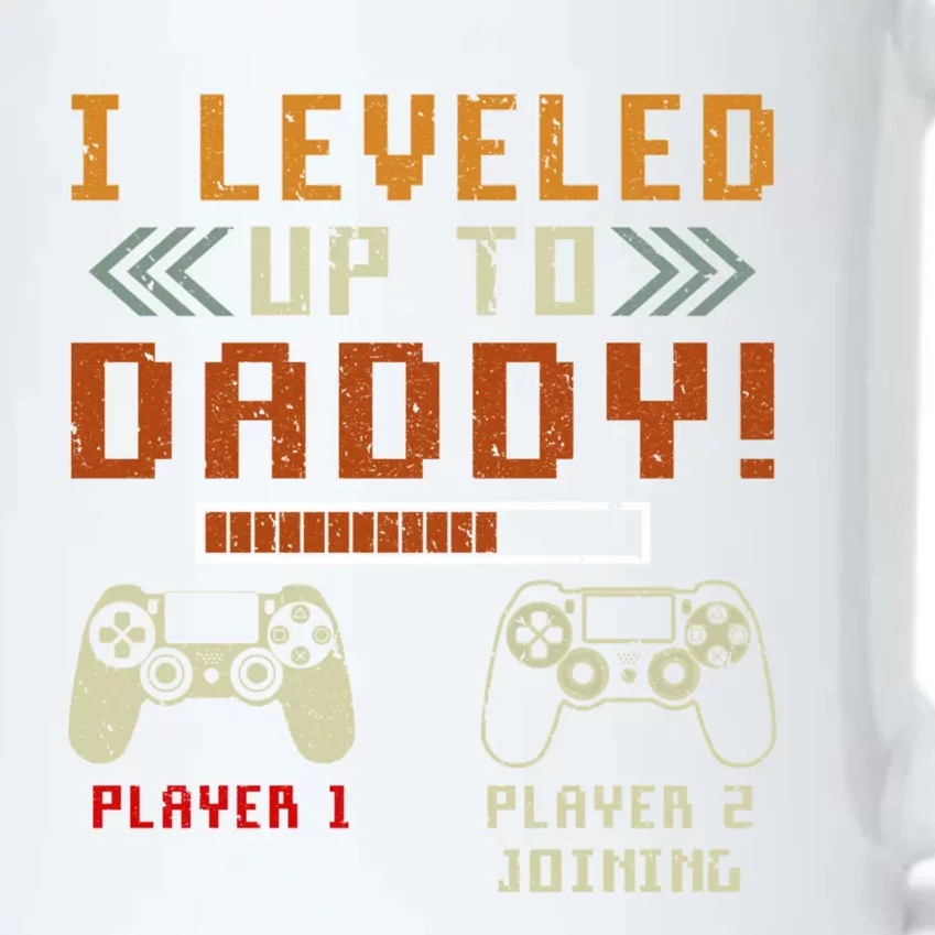 Funny I Leveled Up To Daddy Gamer Dad Gift Black Color Changing Mug