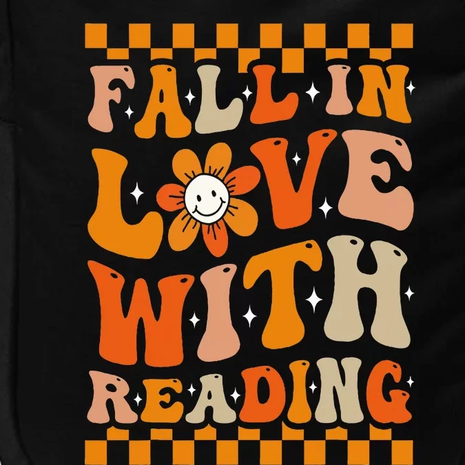 Fall In Love With Reading Books Groovy Thanksgiving Teacher Impact Tech Backpack