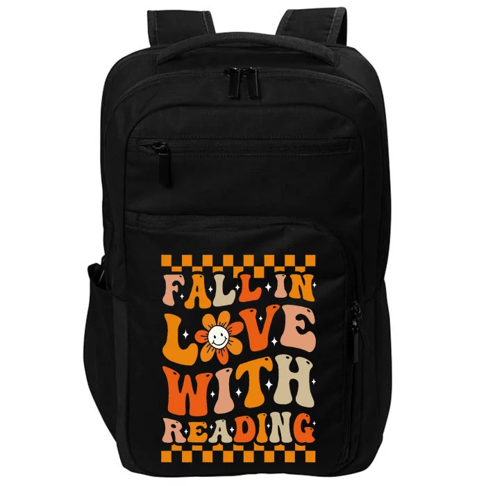 Fall In Love With Reading Books Groovy Thanksgiving Teacher Impact Tech Backpack