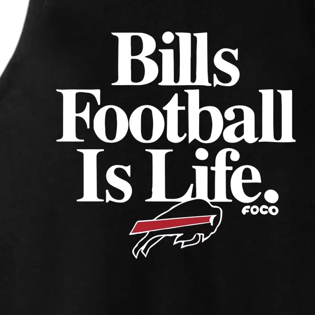 Football Is Life Ladies Tri-Blend Wicking Tank