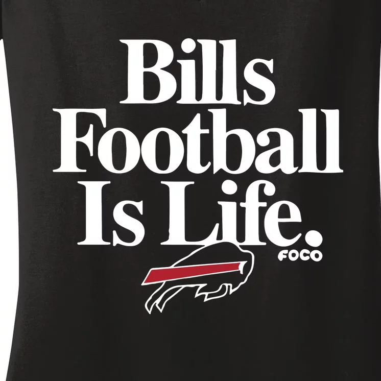 Football Is Life Women's V-Neck T-Shirt