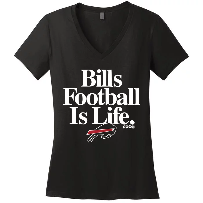 Football Is Life Women's V-Neck T-Shirt