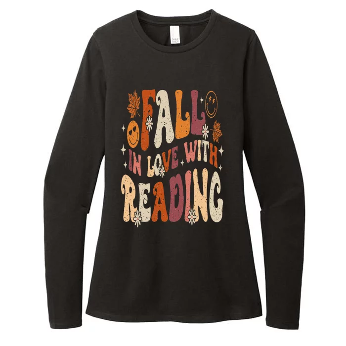 Fall In Love With Reading Autum Thanksgiving Teacher Womens CVC Long Sleeve Shirt