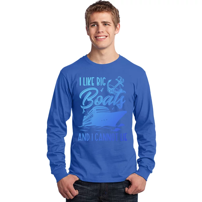 Funny I Like Bog Boats And I Cannot Lie Cruise Ship Gift Long Sleeve Shirt