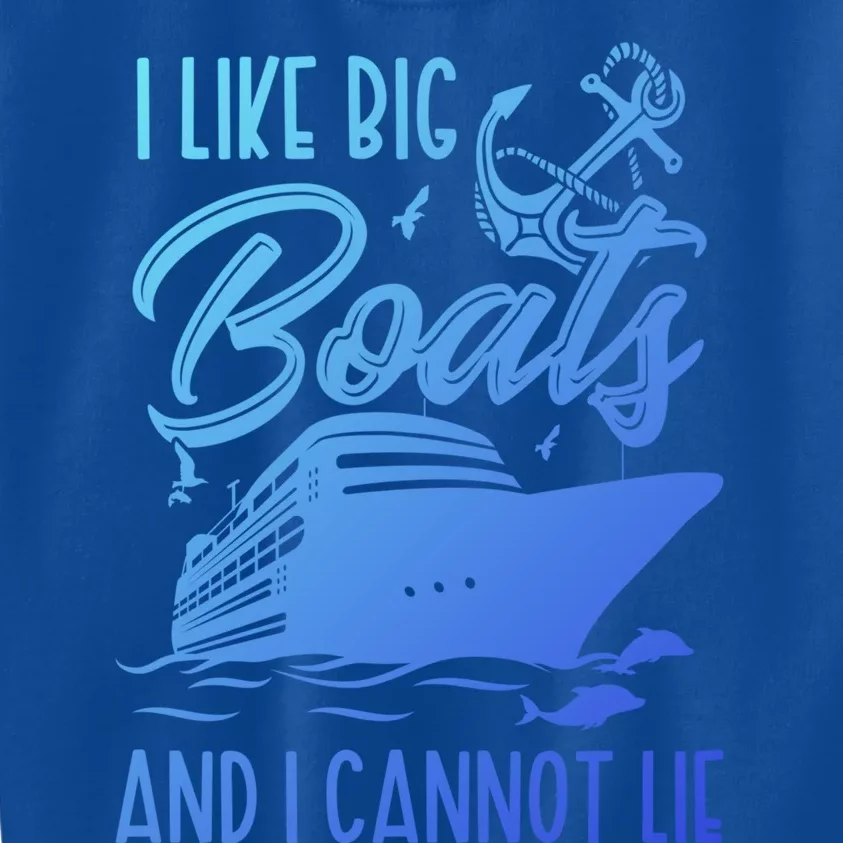 Funny I Like Bog Boats And I Cannot Lie Cruise Ship Gift Kids Sweatshirt