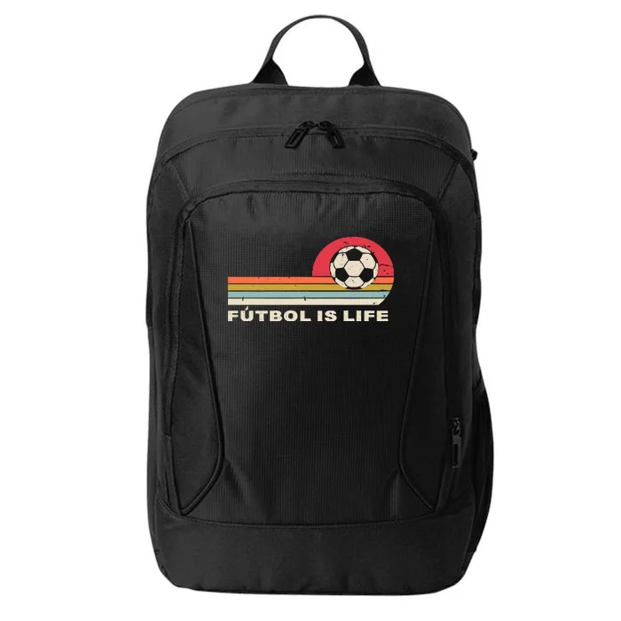 Futbol Is Life Football Lovers Soccer Funny City Backpack