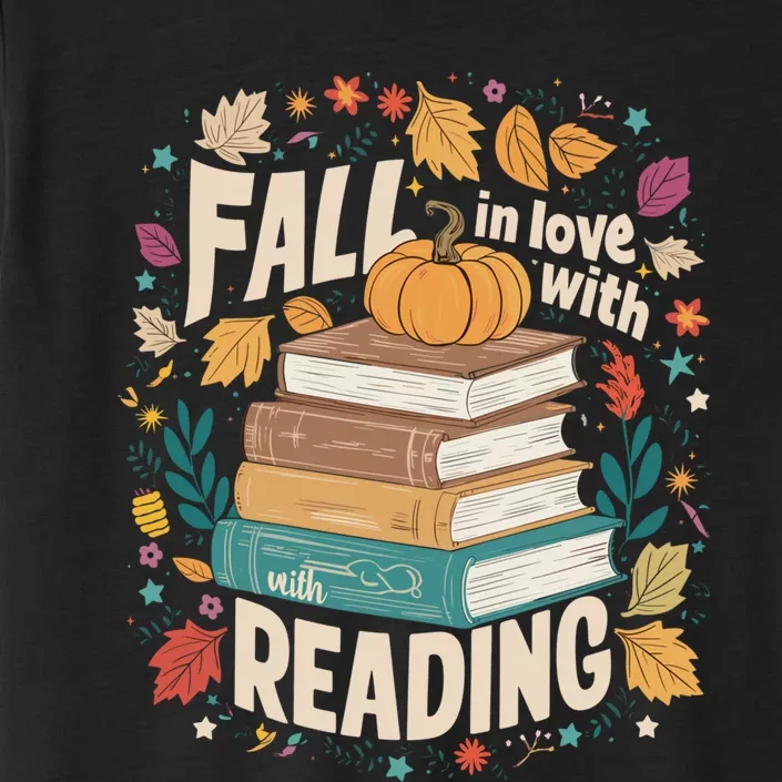 Fall In Love With Reading Book Autumn Pumpkins And Teachers ChromaSoft Performance T-Shirt