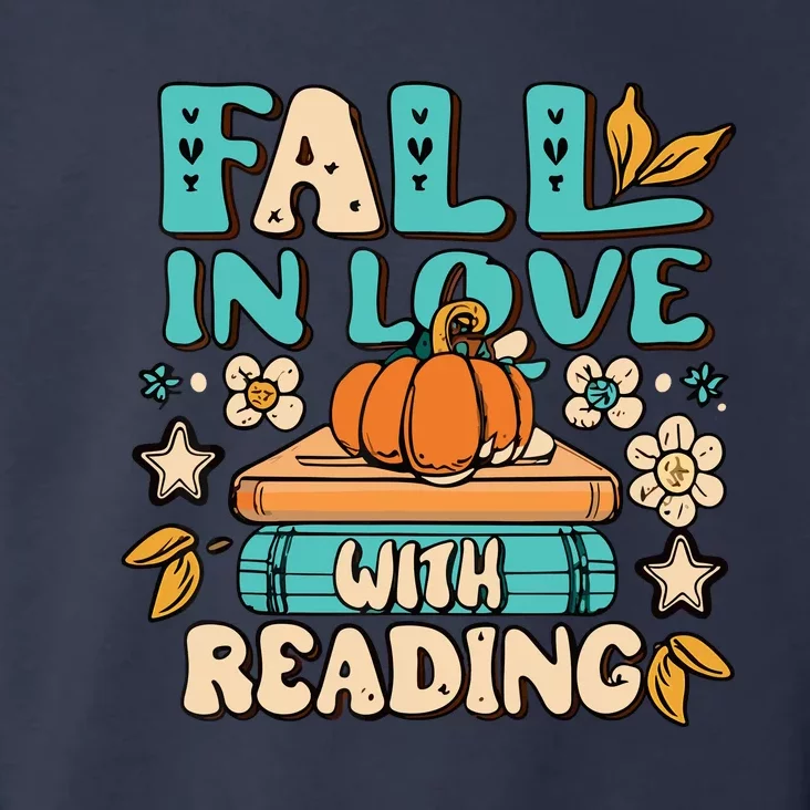 Fall In Love With Reading Book Autumn Pumpkins And Teachers Toddler Hoodie