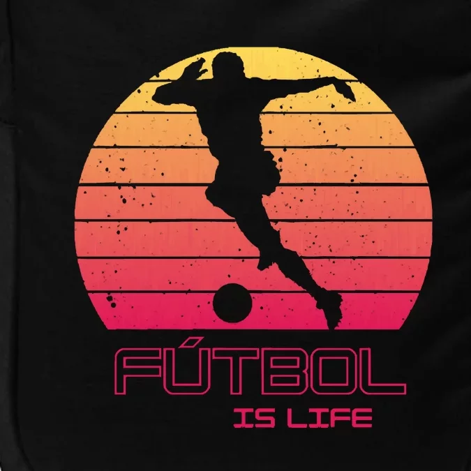 Futbol Is Life Football Lovers Soccer Funny Impact Tech Backpack