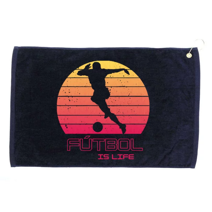 Futbol Is Life Football Lovers Soccer Funny Grommeted Golf Towel