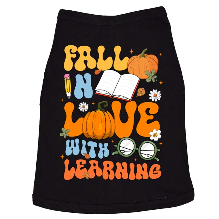 Fall In Love With Reading Book Autumn Pumpkins And Teachers Doggie Tank