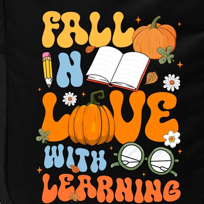 Fall In Love With Reading Book Autumn Pumpkins And Teachers Impact Tech Backpack