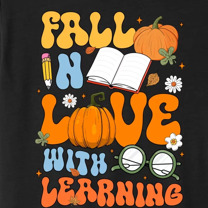 Fall In Love With Reading Book Autumn Pumpkins And Teachers ChromaSoft Performance T-Shirt