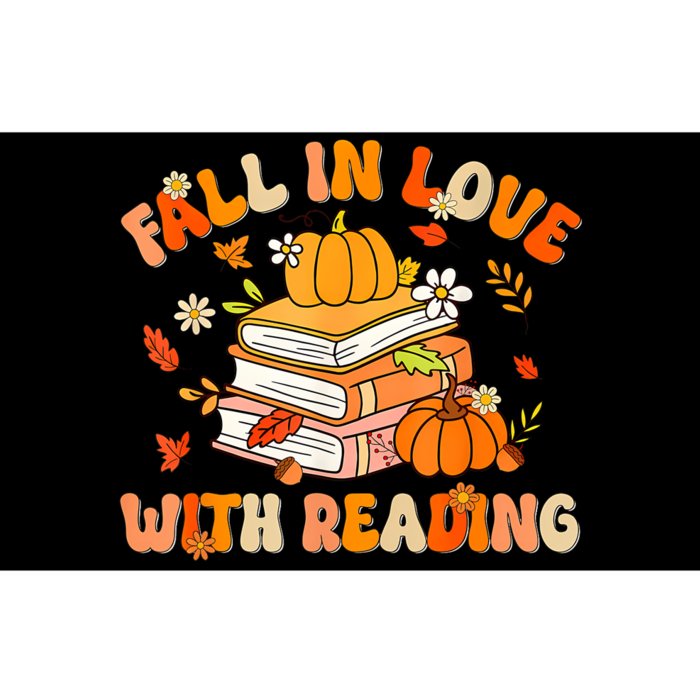 Fall In Love With Reading Book Autumn Pumpkins And Teachers Bumper Sticker