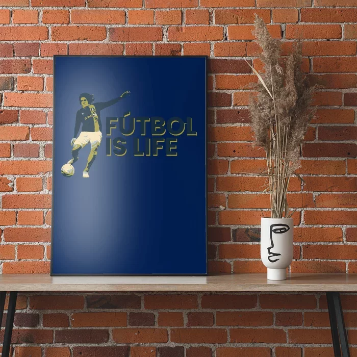 Futbol Is Life Football Lovers Soccer Funny Poster