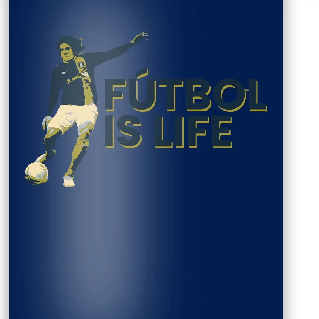 Futbol Is Life Football Lovers Soccer Funny Poster