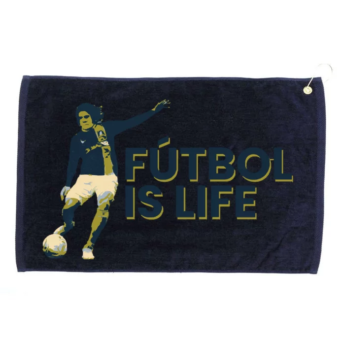 Futbol Is Life Football Lovers Soccer Funny Grommeted Golf Towel