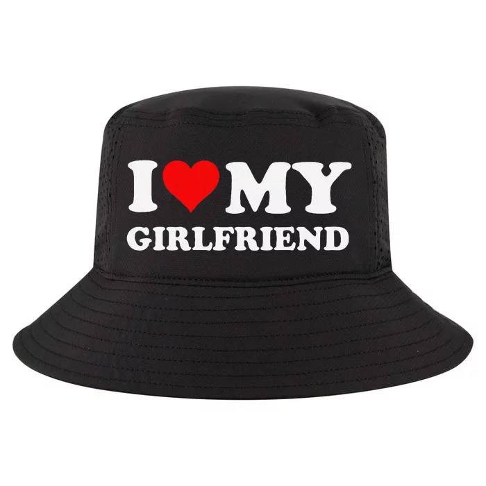 Funny I Love My Girlfriend Gf I Heart My Girlfriend Gf Funny Cool Comfort Performance Bucket Hat