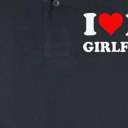 Funny I Love My Girlfriend Gf I Heart My Girlfriend Gf Funny Softstyle Adult Sport Polo