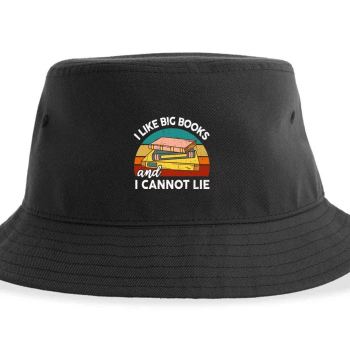 Funny I Like Big Book Cant Lie Nerd School Librarian Teacher Sustainable Bucket Hat