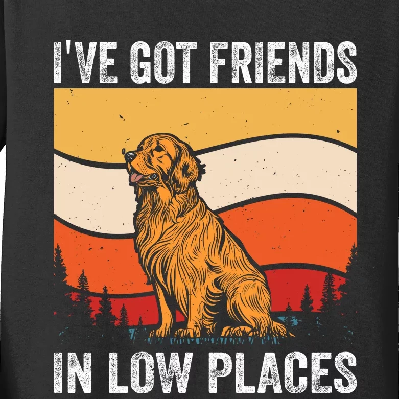 Friends In Low Places Kids Long Sleeve Shirt