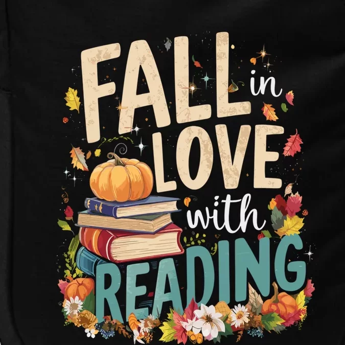 Fall In Love With Reading Book Autumn Pumpkins And Teachers Impact Tech Backpack