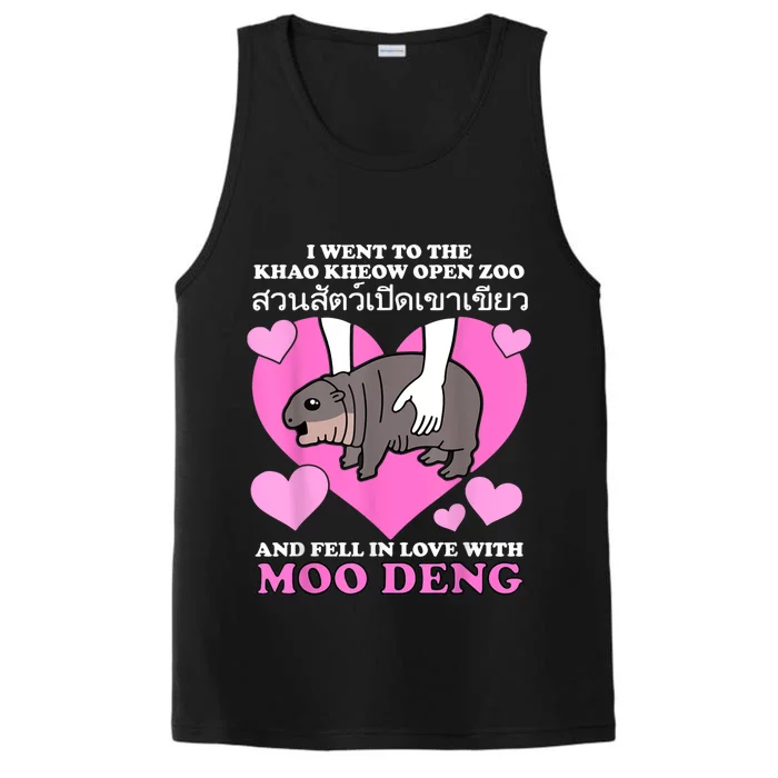 Fell In Love With Moo Deng Performance Tank