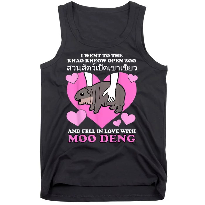 Fell In Love With Moo Deng Tank Top