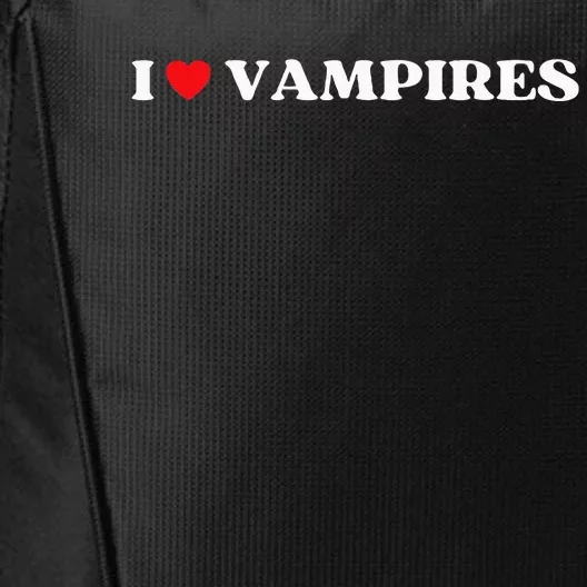 Funny I Love Vampires I Red Heart Vampires Halloween City Backpack