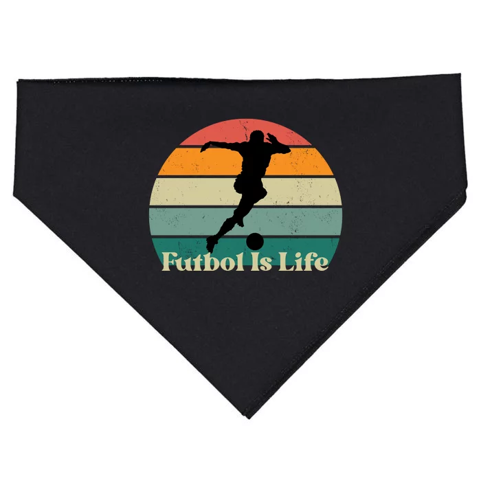 Futbol Is Life USA-Made Doggie Bandana