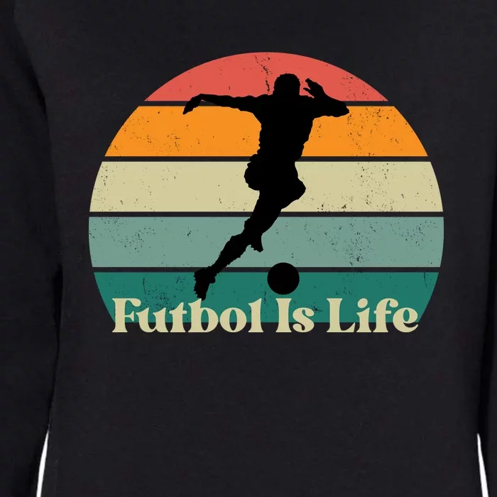 Futbol Is Life Womens California Wash Sweatshirt