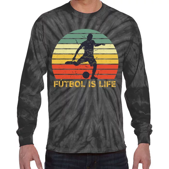 Futbol Is Life Tie-Dye Long Sleeve Shirt