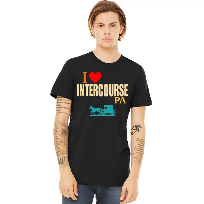 Funny I Love Intercourse Pa Apparel Premium T-Shirt