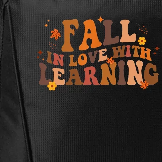 Fall In Love With Learning Fall Teacher Thanksgiving Retro City Backpack