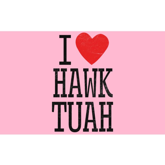 Funny I Love Hawk Tuah Heart Guy Spit Joke Wet That Thang Bumper Sticker