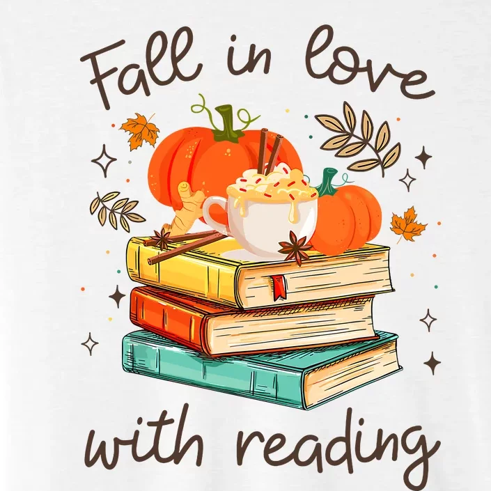 Fall In Love With Reading Book Autumn Pumpkins And Teachers ChromaSoft Performance T-Shirt