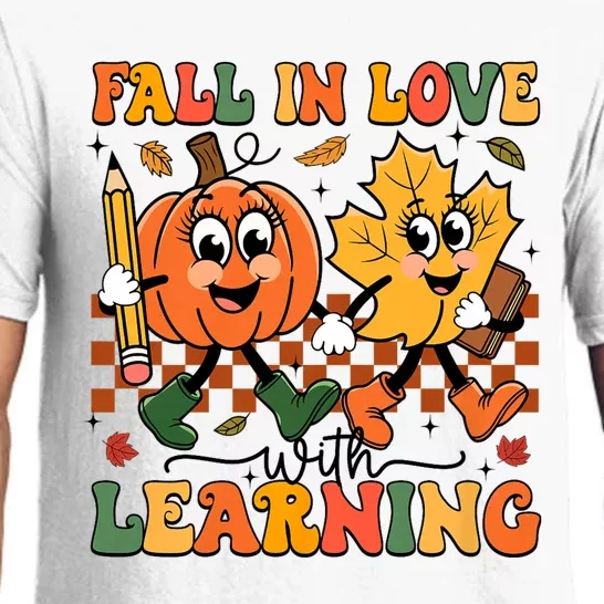 Fall In Love With Learning Thanksgiving Teacher Student Pajama Set