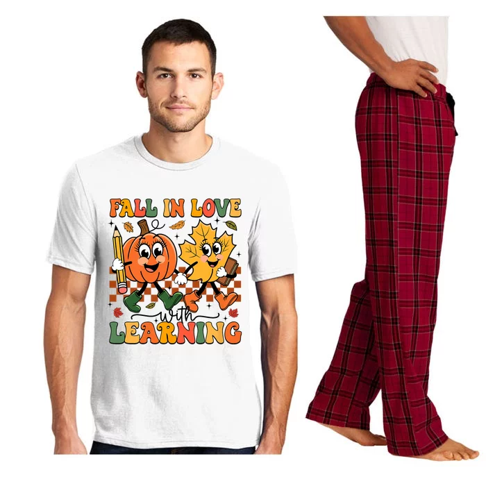 Fall In Love With Learning Thanksgiving Teacher Student Pajama Set