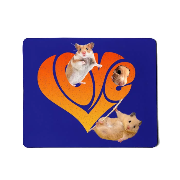 Funny I Love Hamsters Gift Cute Hamster Pet Lover Hamster Gift Mousepad