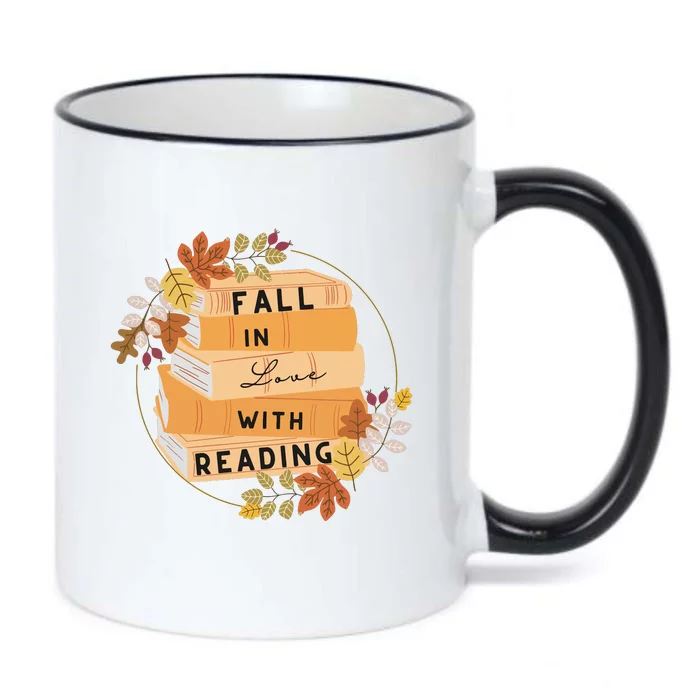 Fall In Love With Reading Book Lover Black Color Changing Mug