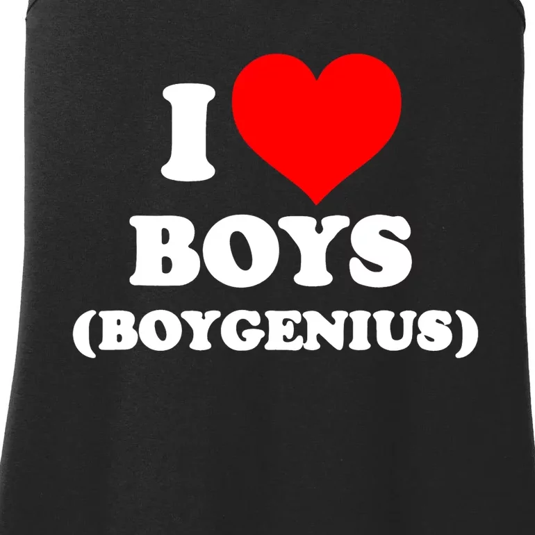 Funny I Love Boy (Boygenius) Ladies Essential Tank