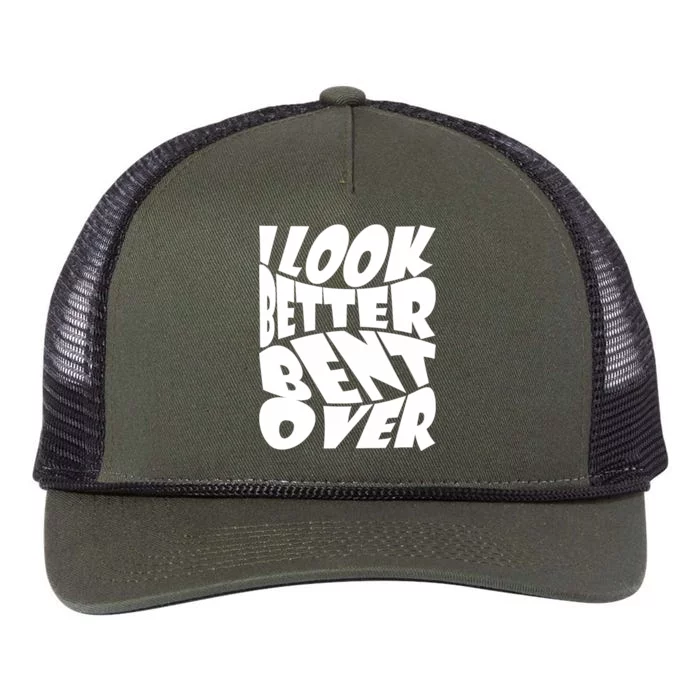 Funny I Look Better Bent Over Quote Cool Saying Retro Rope Trucker Hat Cap