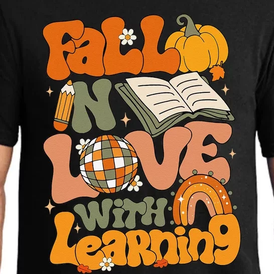 Fall In Love With Learning Autum Thanksgiving Gift Pajama Set