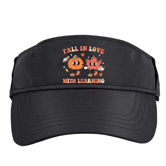 Fall In Love With Learning Autumn Cute Adult Drive Performance Visor