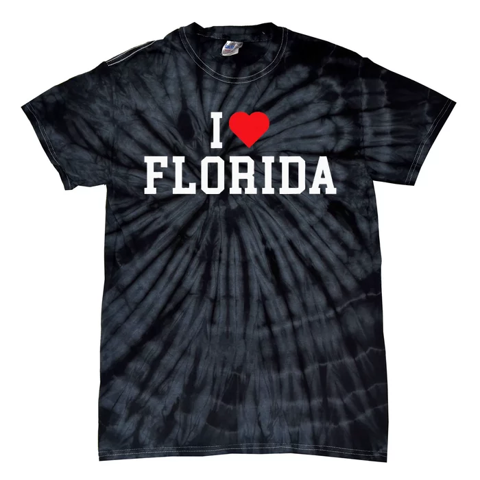 Florida I Love Florida Throwback Design Classic Tie-Dye T-Shirt