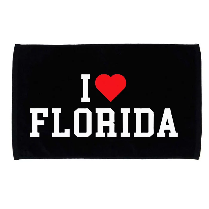 Florida I Love Florida Throwback Design Classic Microfiber Hand Towel